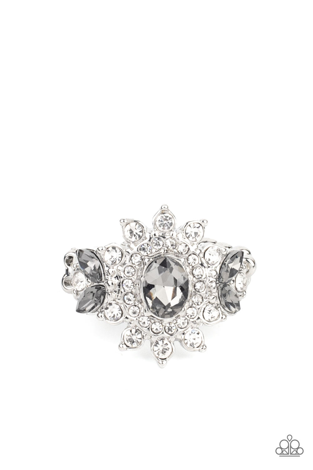The Princess and the FROND Silver Ring - Paparazzi Accessories- lightbox - CarasShop.com - Paparazzi Jewelry by Cara Jewels