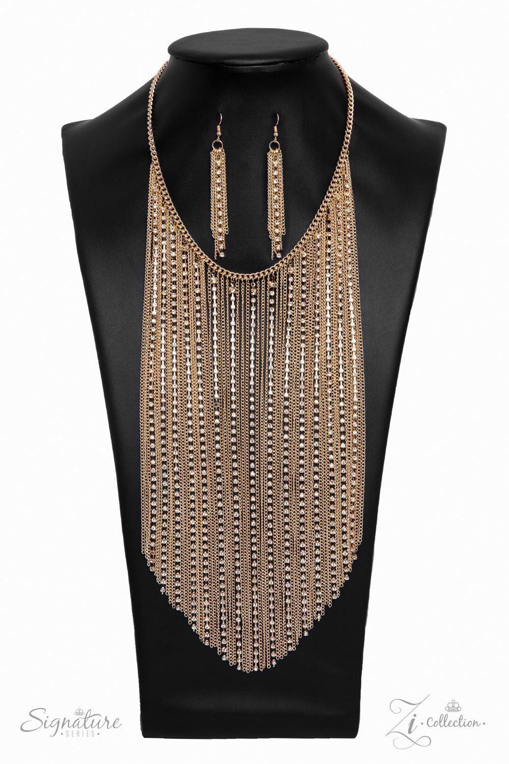 The Ramee 2019 Zi Signature Collection Necklace - Paparazzi Accessories - free matching earrings -CarasShop.com - Paparazzi Jewelry by Cara Jewels