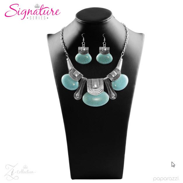 The Rhonda 2017 Zi Signature Collection Necklace - Paparazzi Accessories- on model - CarasShop.com - Paparazzi Jewelry by Cara Jewels