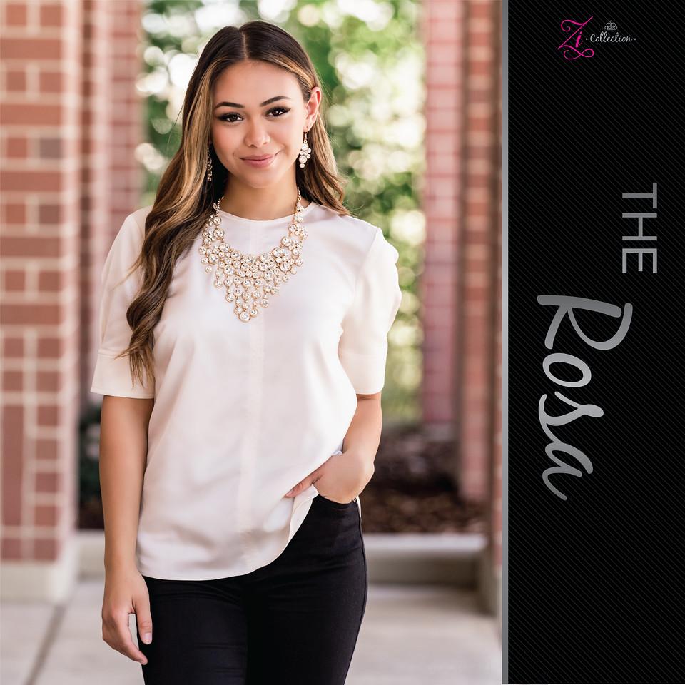 The Rosa 2020 Zi Signature Collection Necklace - Paparazzi Accessories - free matching earrings -CarasShop.com - Paparazzi Jewelry by Cara Jewels