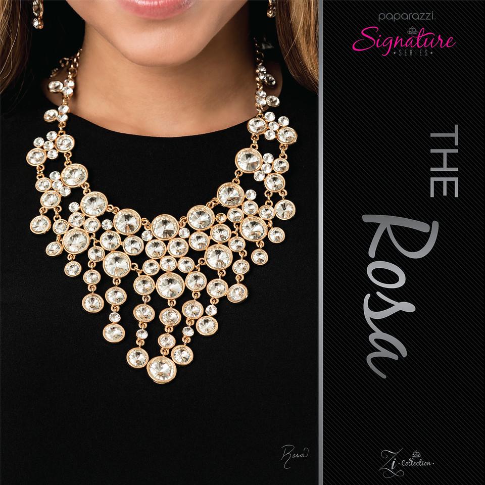 The Rosa 2020 Zi Signature Collection Necklace - Paparazzi Accessories- on model - CarasShop.com - Paparazzi Jewelry by Cara Jewels