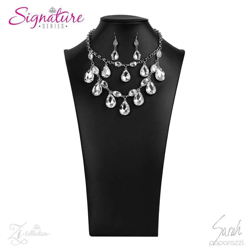 The Sarah 2020 Zi Signature Collection Necklace - Paparazzi Accessories- lightbox - CarasShop.com - Paparazzi Jewelry by Cara Jewels