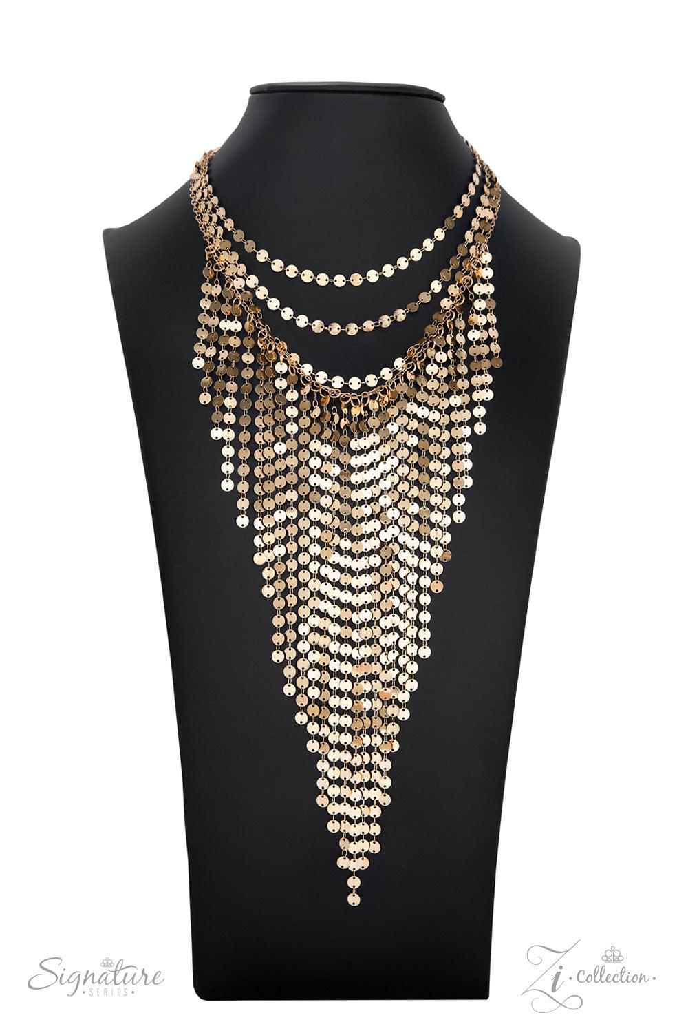 The Suz 2022 Zi Signature Collection Necklace - Paparazzi Accessories- lightbox - CarasShop.com - Paparazzi Jewelry by Cara Jewels