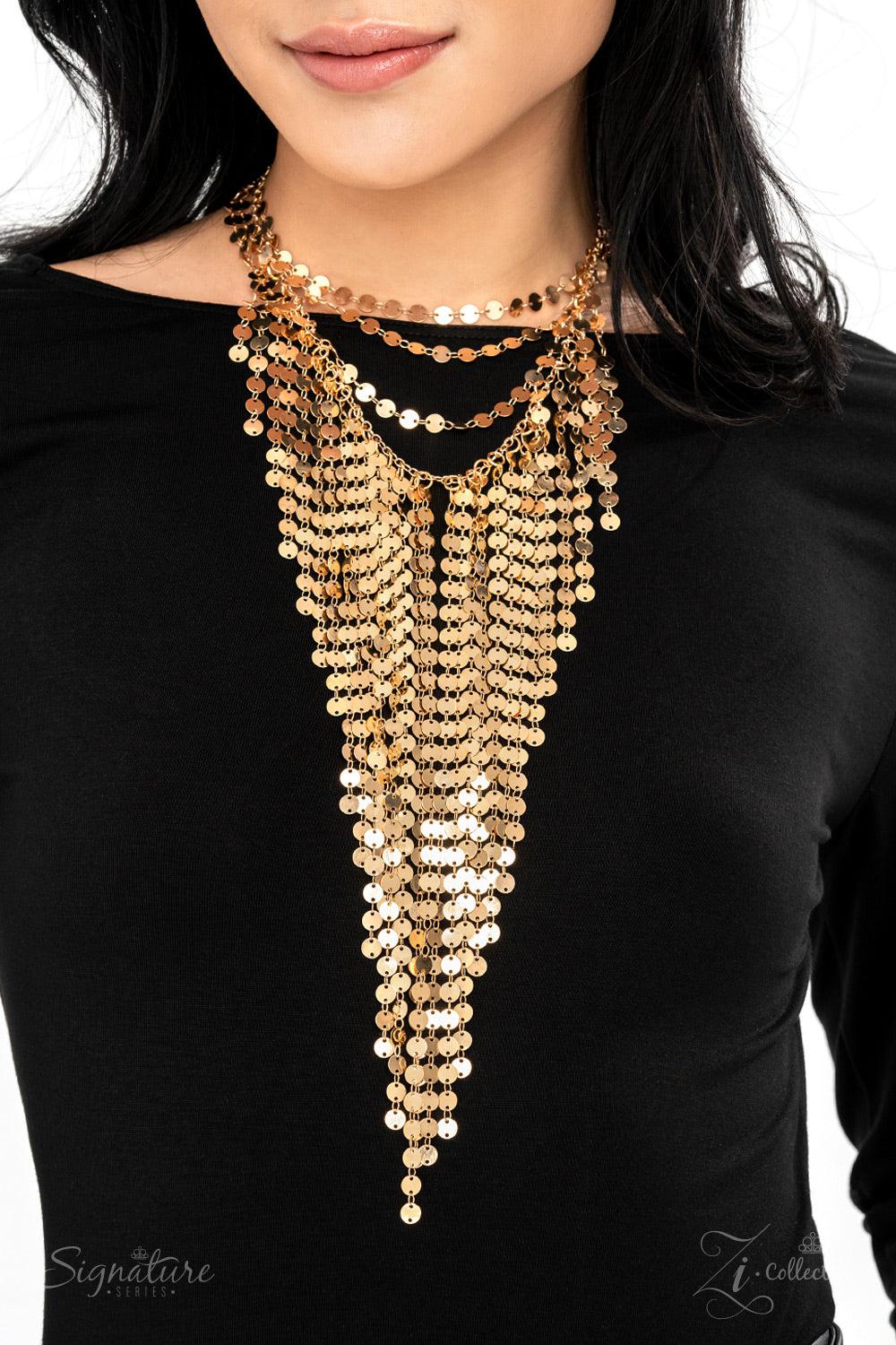 The Suz 2022 Zi Signature Collection Necklace - Paparazzi Accessories- lightbox - CarasShop.com - Paparazzi Jewelry by Cara Jewels