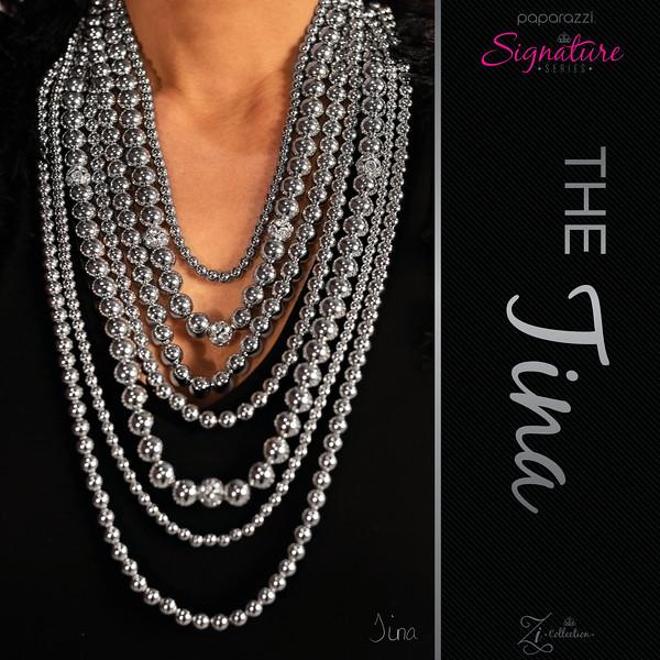 The Tina 2018 Zi Signature Collection Necklace - Paparazzi Accessories- lightbox - CarasShop.com - Paparazzi Jewelry by Cara Jewels