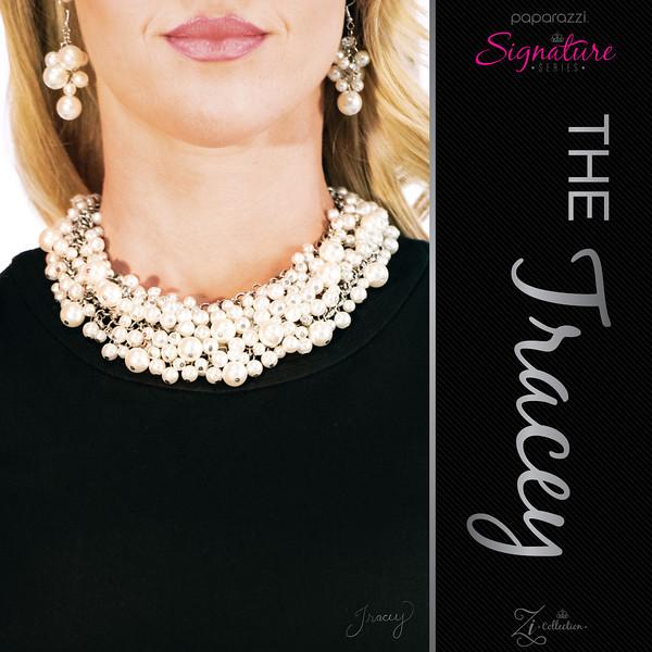 The Tracey 2018 Zi Signature Collection Necklace - Paparazzi Accessories- on model - CarasShop.com - Paparazzi Jewelry by Cara Jewels