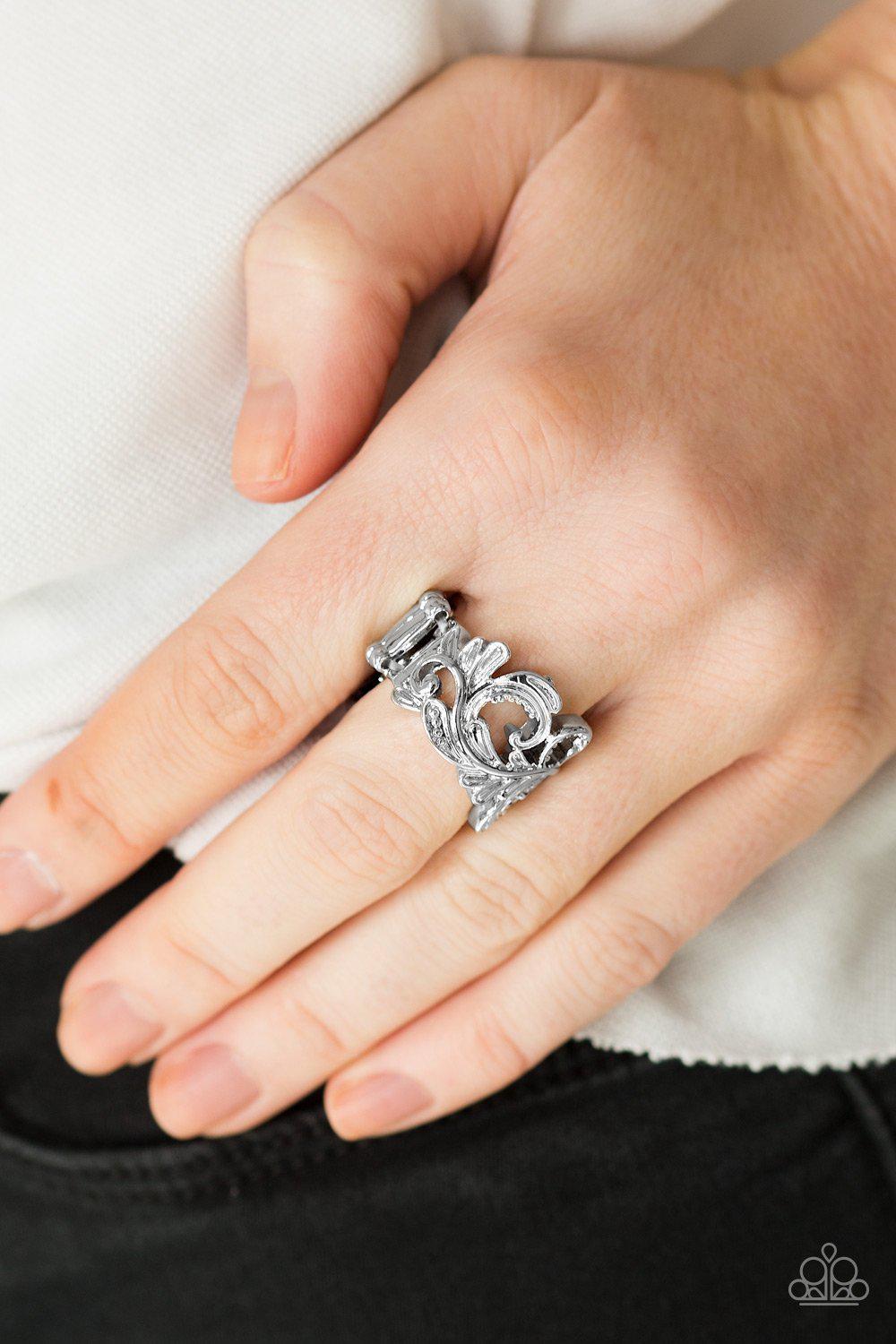 The World Is Vine Silver Ring - Paparazzi Accessories- lightbox - CarasShop.com - Paparazzi Jewelry by Cara Jewels