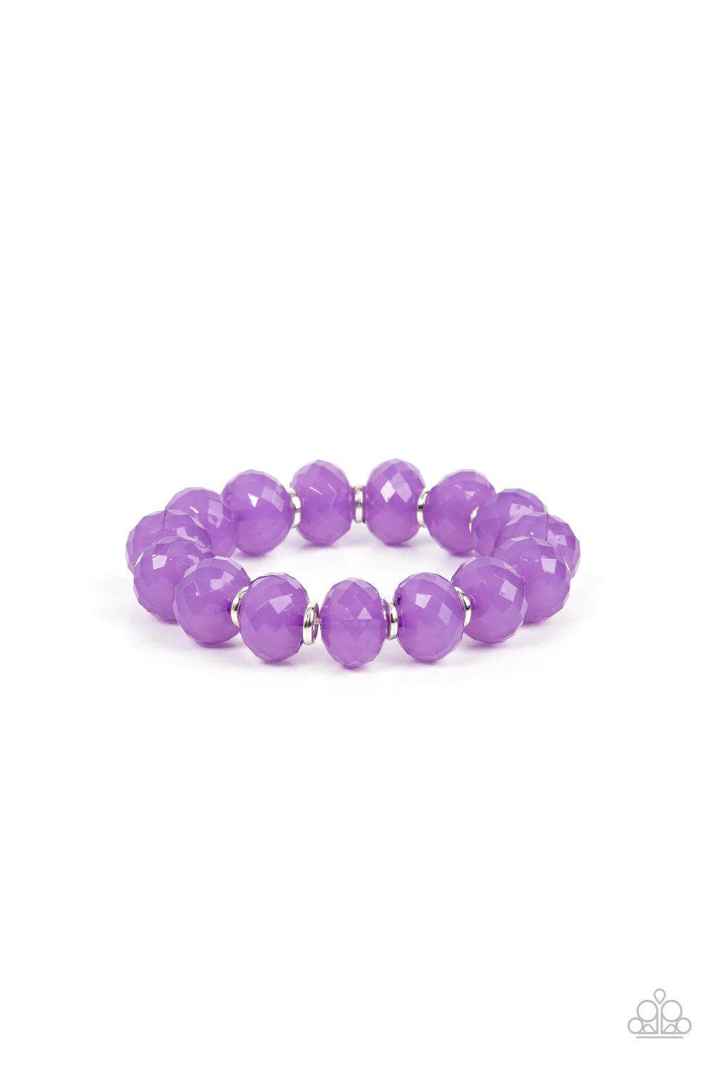 This Is My Jam! Purple Bracelet - Paparazzi Accessories- lightbox - CarasShop.com - Paparazzi Jewelry by Cara Jewels