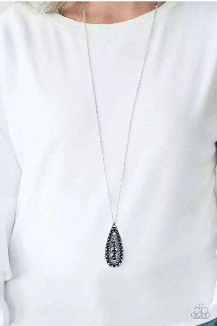 Tiki Tease Black Necklace - Paparazzi Accessories- lightbox - CarasShop.com - Paparazzi Jewelry by Cara Jewels