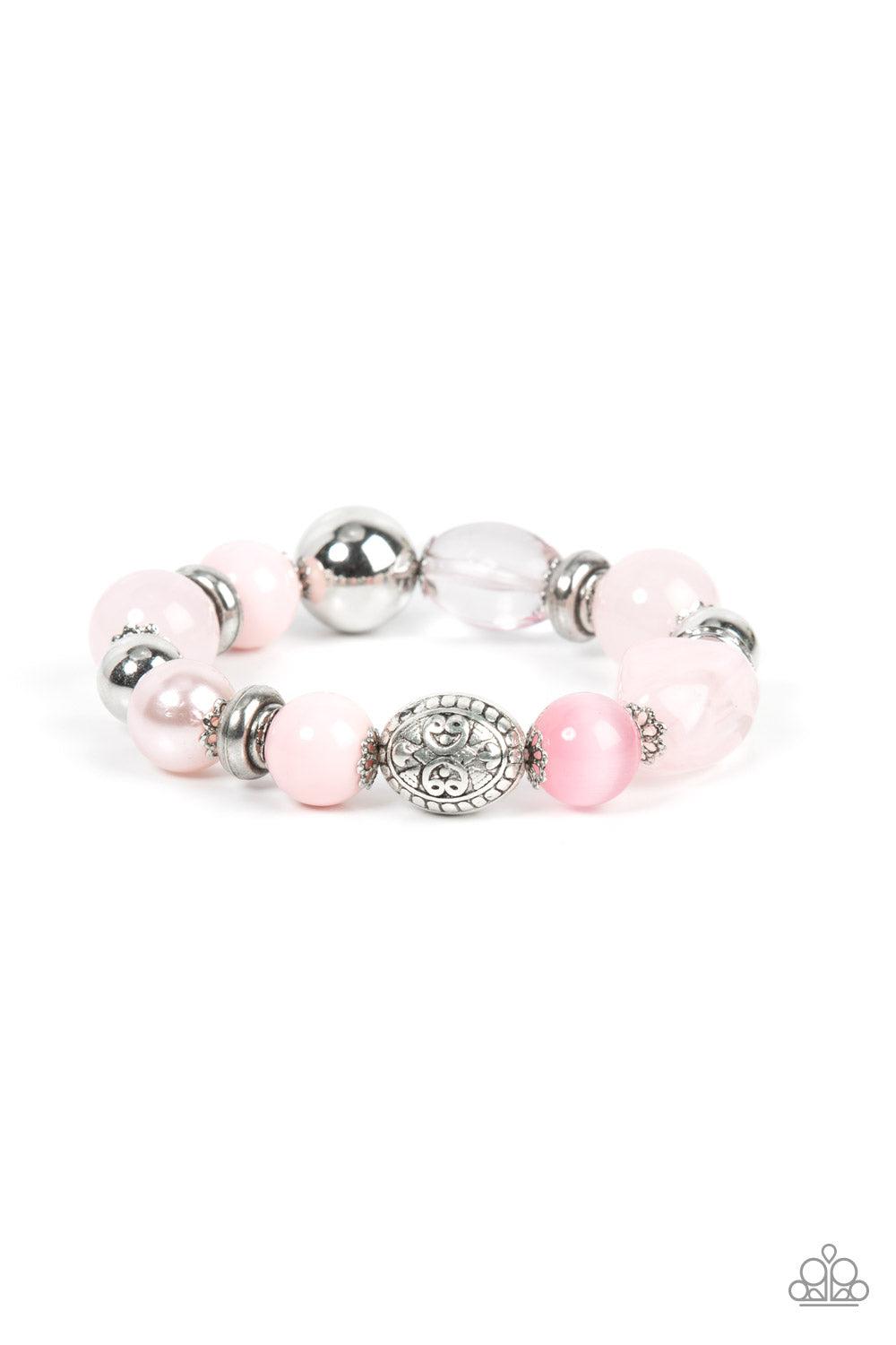 Tonal Takeover Pink Bracelet - Paparazzi Accessories- lightbox - CarasShop.com - Paparazzi Jewelry by Cara Jewels