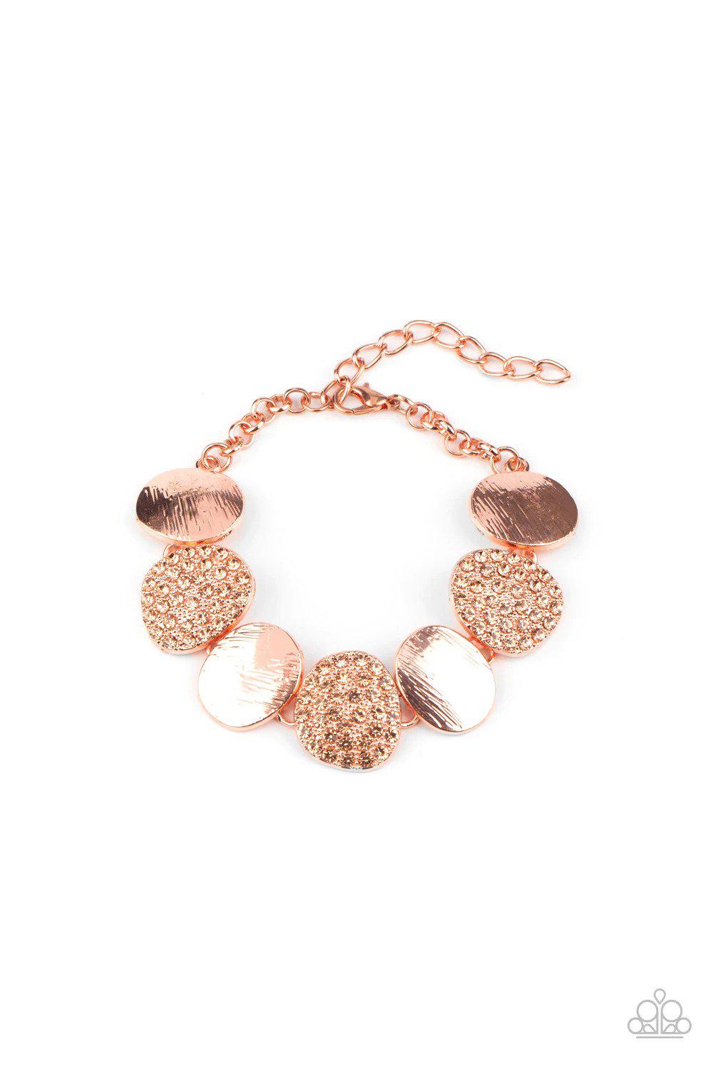 Tough LUXE Copper Bracelet - Paparazzi Accessories- lightbox - CarasShop.com - Paparazzi Jewelry by Cara Jewels