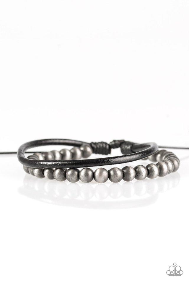 Tranquil Trails Silver Urban Knot Bracelet - Paparazzi Accessories- lightbox - CarasShop.com - Paparazzi Jewelry by Cara Jewels