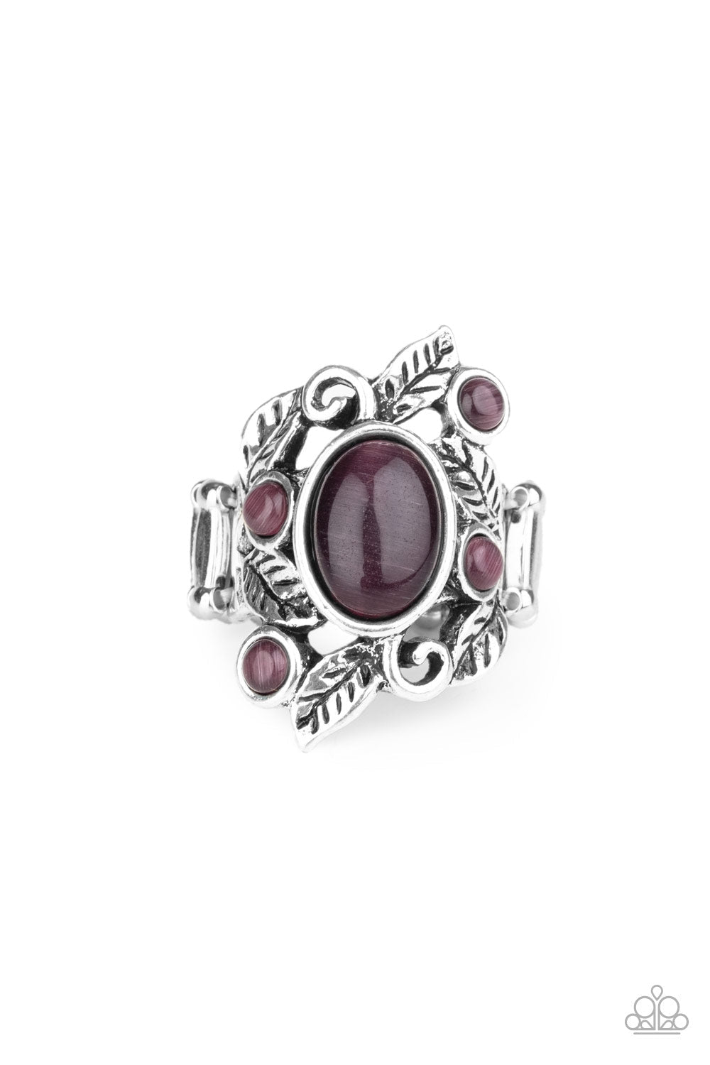 Tropical Dream Purple Cat's Eye Ring - Paparazzi Accessories- lightbox - CarasShop.com - Paparazzi Jewelry by Cara Jewels