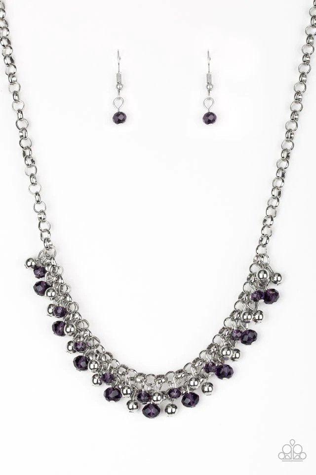 Trust Fund Baby Purple Necklace - Paparazzi Accessories- lightbox - CarasShop.com - Paparazzi Jewelry by Cara Jewels
