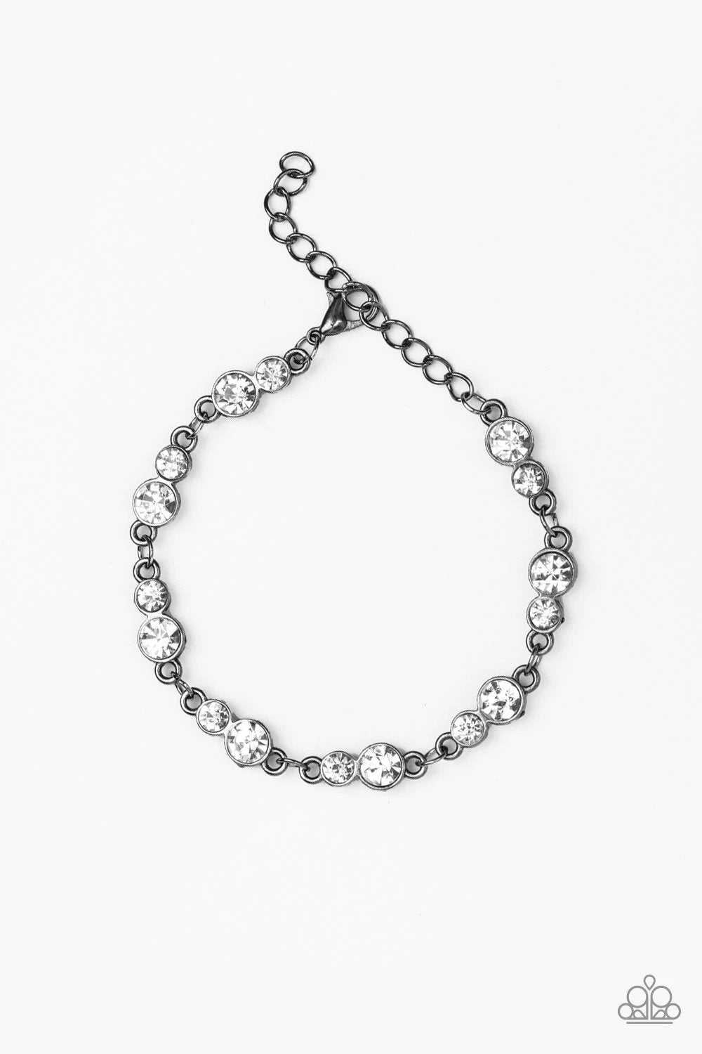 Twinkle Twinkle Little STARLET Black Bracelet - Paparazzi Accessories- lightbox - CarasShop.com - Paparazzi Jewelry by Cara Jewels