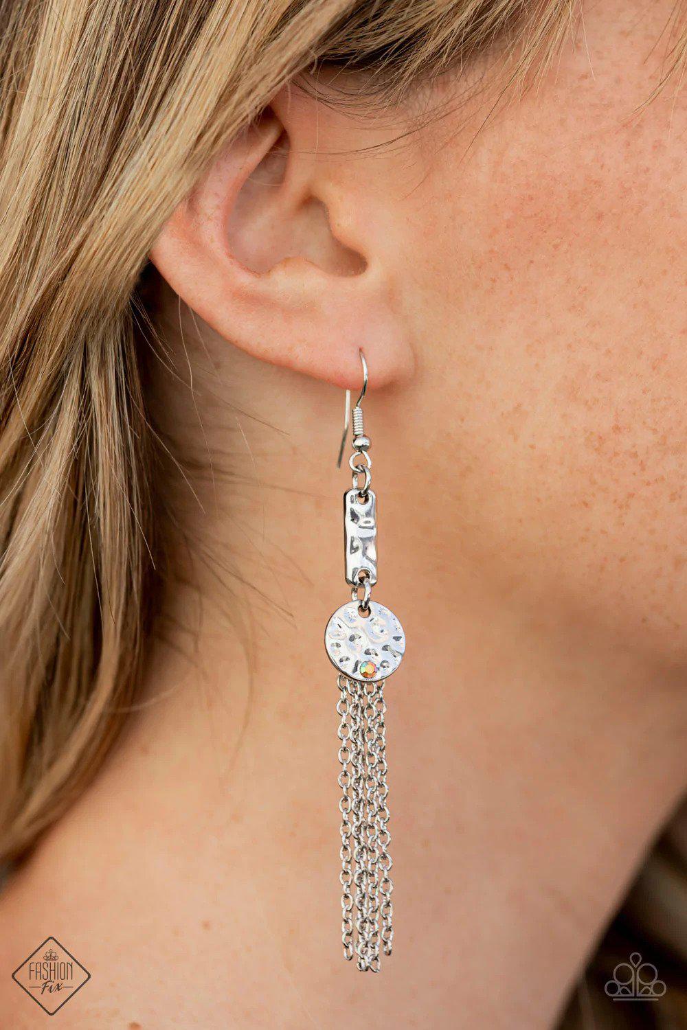 Twinkle Twinkle Little Trinket Multi Earrings - Paparazzi Accessories- on model - CarasShop.com - Paparazzi Jewelry by Cara Jewels