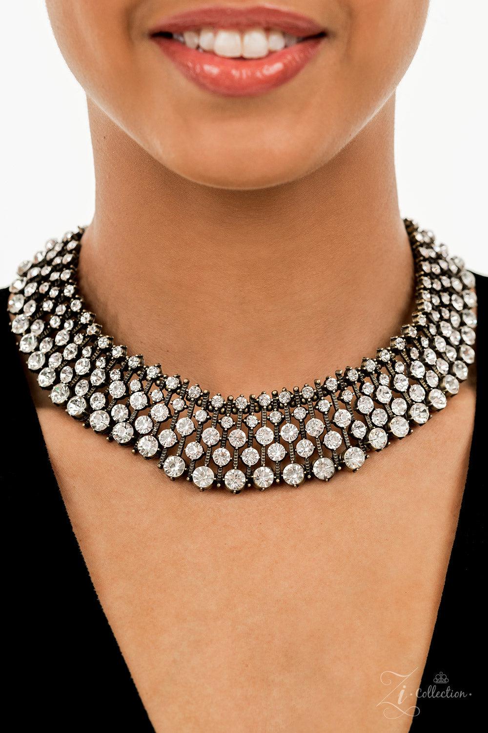 Undeniable 2022 Zi Collection Necklace - Paparazzi Accessories- on model - CarasShop.com - Paparazzi Jewelry by Cara Jewels