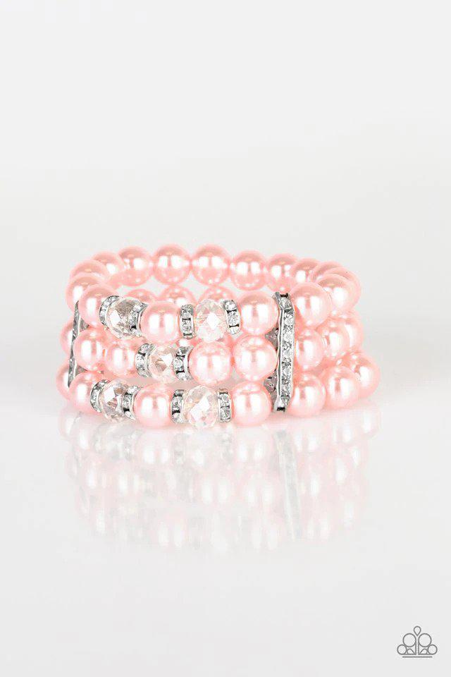 Undeniably Dapper Pink Bracelet - Paparazzi Accessories- lightbox - CarasShop.com - Paparazzi Jewelry by Cara Jewels