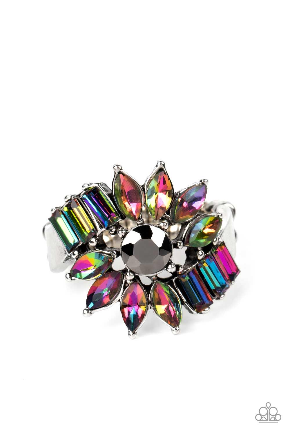 Untamable Universe Multi Oil Spill Ring - Paparazzi Accessories- lightbox - CarasShop.com - Paparazzi Jewelry by Cara Jewels