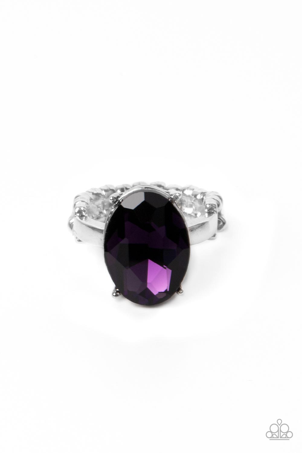 Updated Dazzle Purple Rhinestone Ring - Paparazzi Accessories- lightbox - CarasShop.com - Paparazzi Jewelry by Cara Jewels