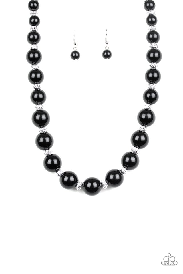 Uptown Heiress Black Necklace - Paparazzi Accessories- lightbox - CarasShop.com - Paparazzi Jewelry by Cara Jewels