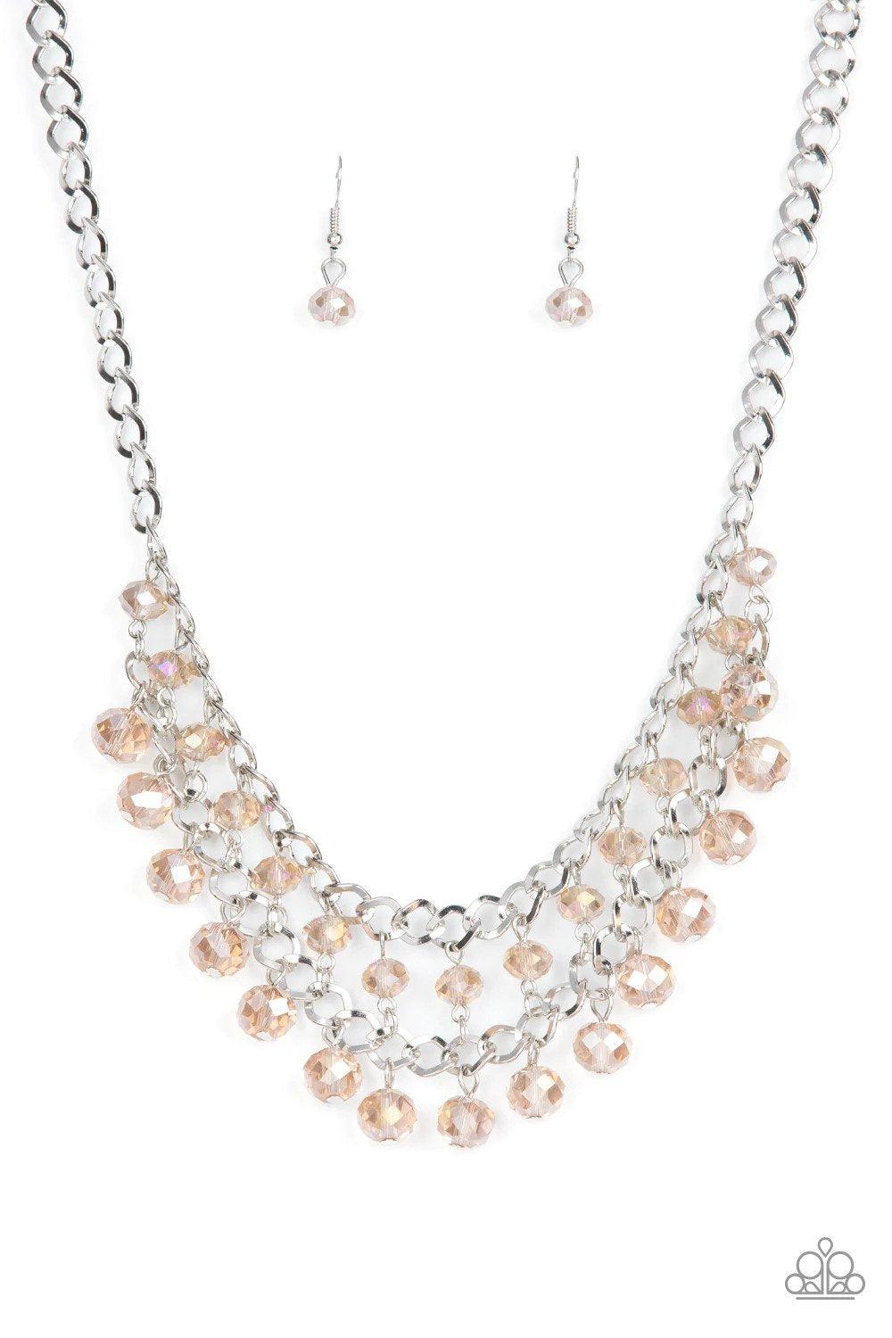 Urban Palace Brown Necklace - Paparazzi Accessories- lightbox - CarasShop.com - Paparazzi Jewelry by Cara Jewels