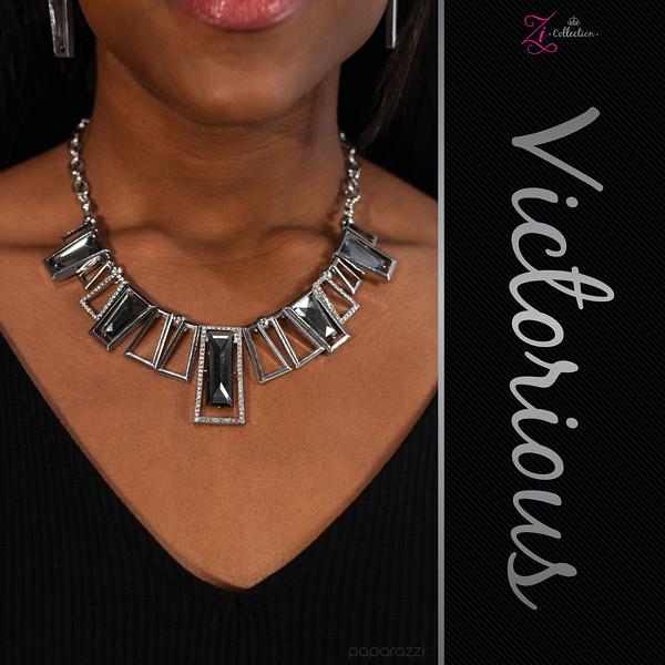 Victorious 2018 Zi Collection Necklace - Paparazzi Accessories- on model - CarasShop.com - Paparazzi Jewelry by Cara Jewels