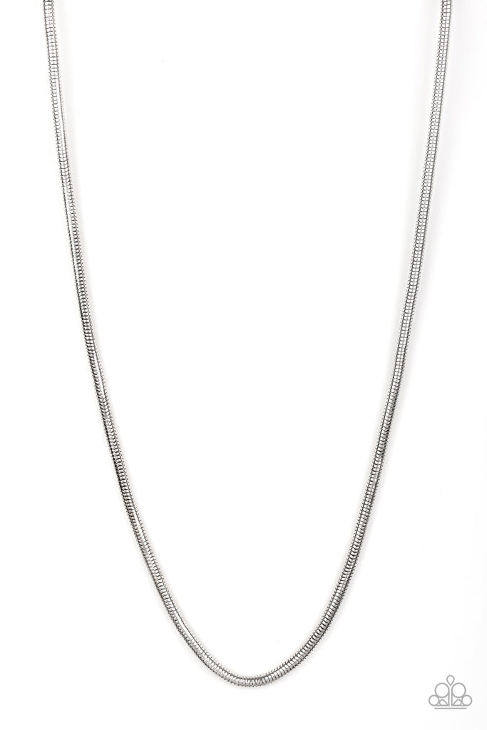 Paparazzi Victory Lap Men's Silver Necklace CarasShop