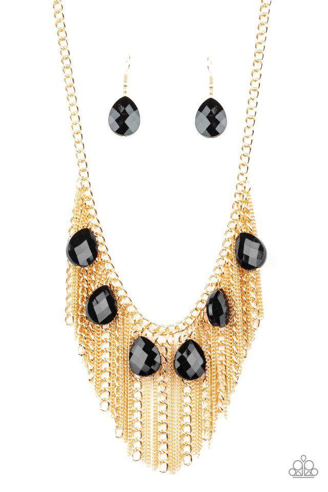 Vixen Conviction Gold Necklace - Paparazzi Accessories- lightbox - CarasShop.com - Paparazzi Jewelry by Cara Jewels
