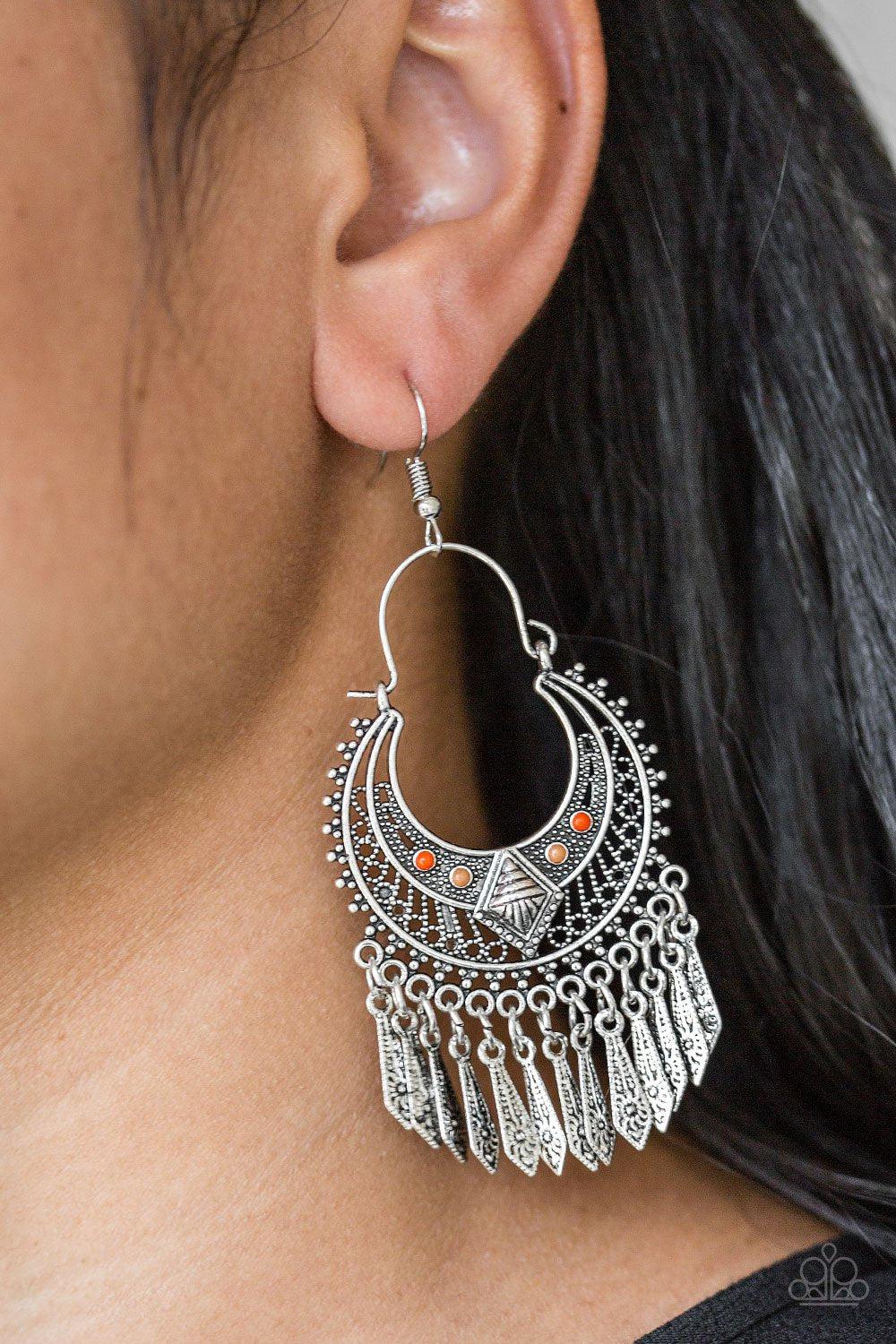 Walk On The Wildside Multi Earrings - Paparazzi Accessories- lightbox - CarasShop.com - Paparazzi Jewelry by Cara Jewels