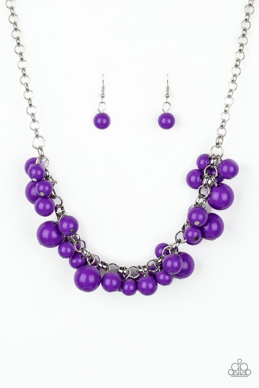 Walk This BROADWAY Purple Necklace - Paparazzi Accessories- lightbox - CarasShop.com - Paparazzi Jewelry by Cara Jewels
