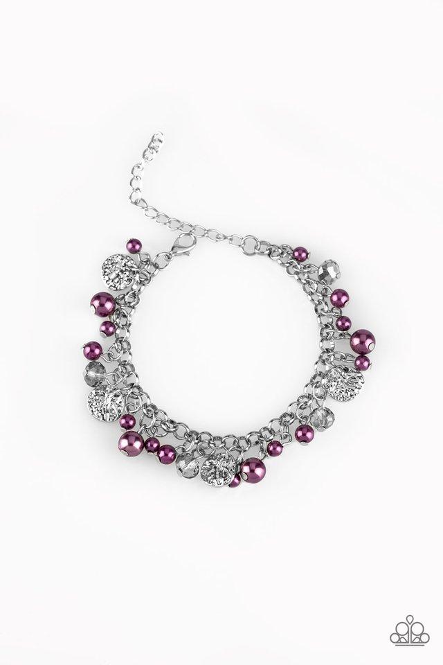 West Coast Wanderer Purple and Silver Bracelet - Paparazzi Accessories- lightbox - CarasShop.com - Paparazzi Jewelry by Cara Jewels