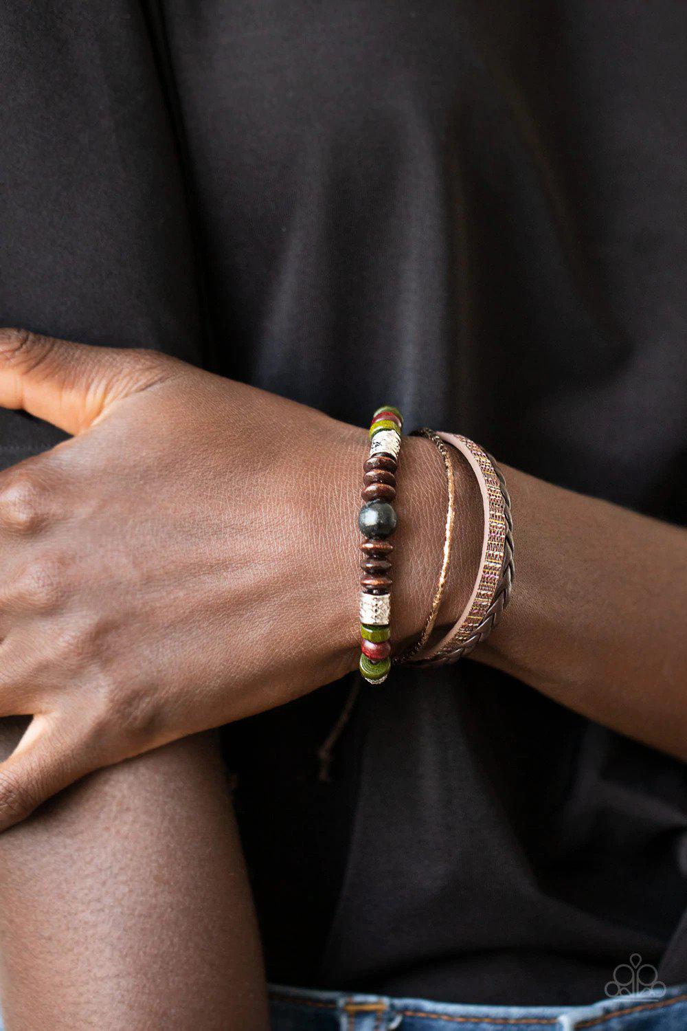 Where To Next? Multi Urban Bracelet - Paparazzi Accessories- lightbox - CarasShop.com - Paparazzi Jewelry by Cara Jewels