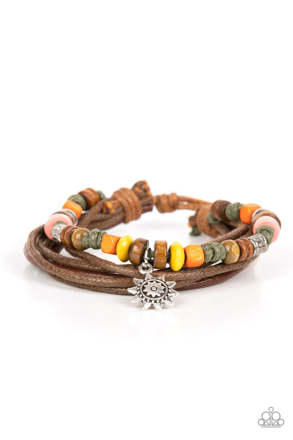 Wild SOL Multi Sun Charm Urban Bracelet - Paparazzi Accessories- lightbox - CarasShop.com - Paparazzi Jewelry by Cara Jewels
