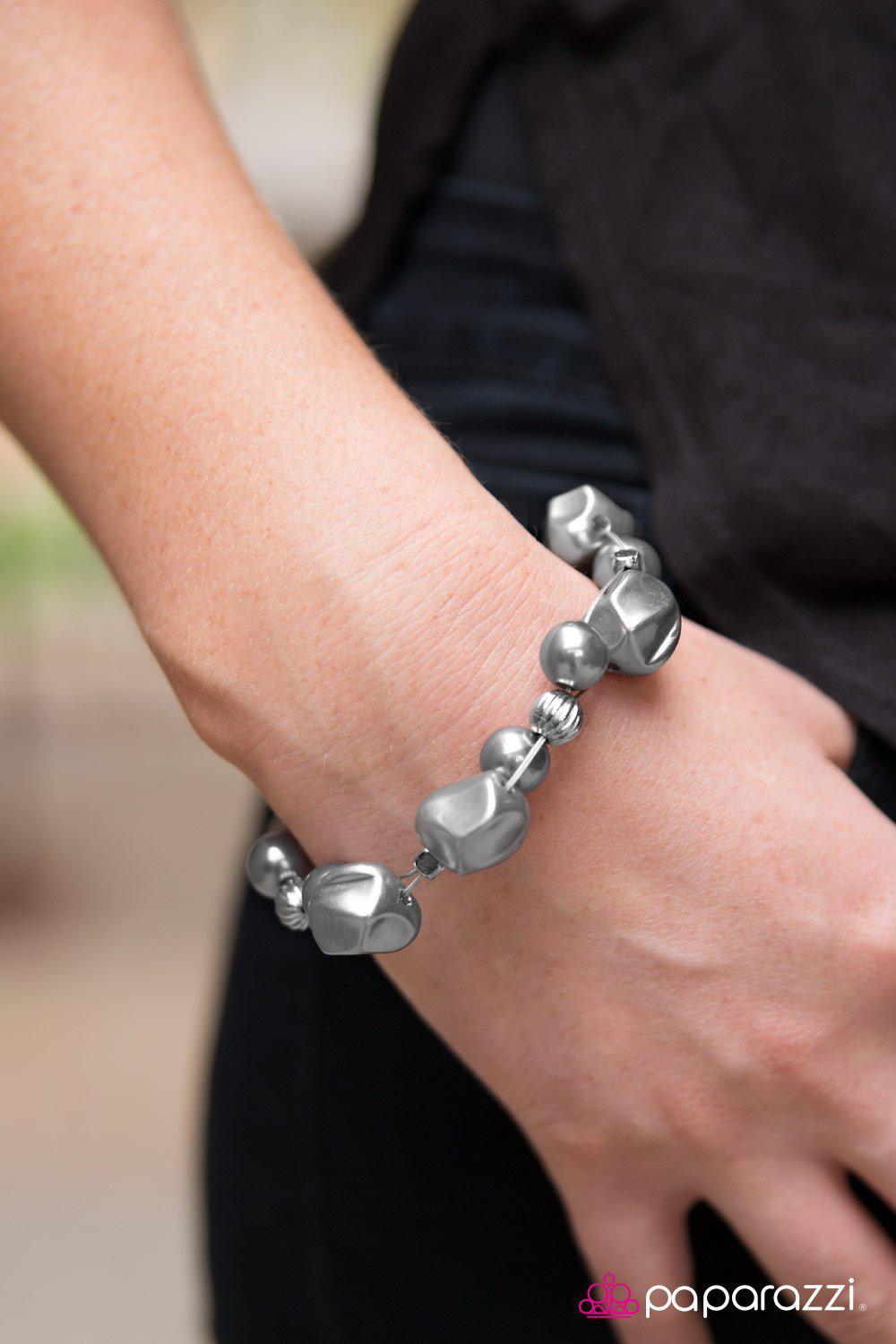 Wish Me Luck! Silver Bracelet - Paparazzi Accessories- lightbox - CarasShop.com - Paparazzi Jewelry by Cara Jewels