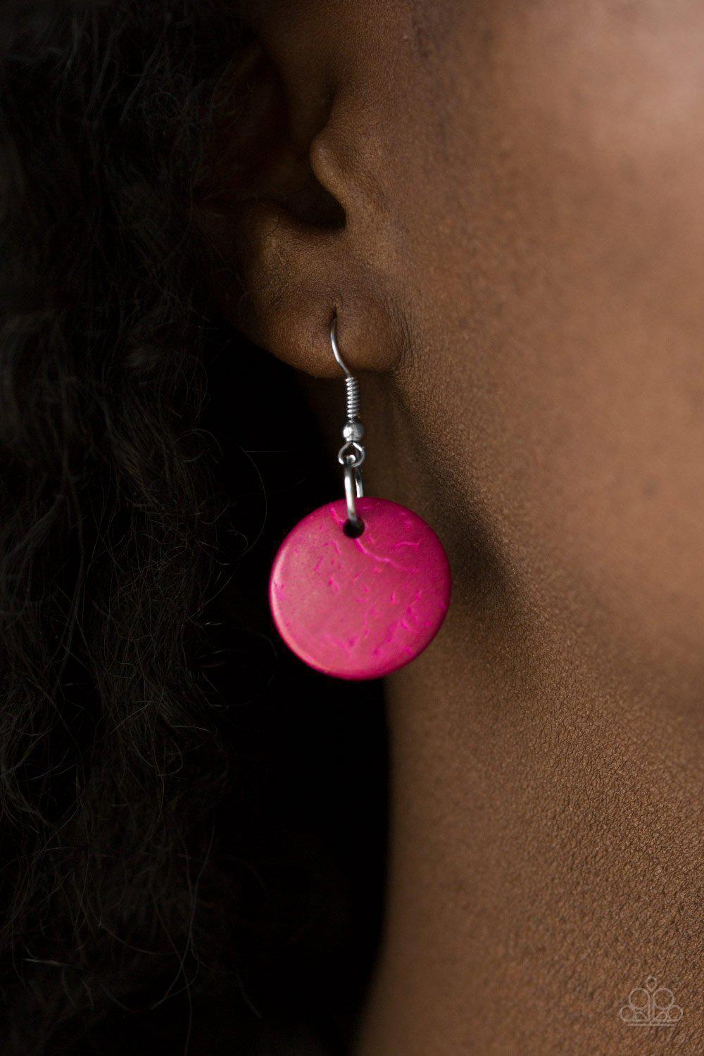 Wonderfully Walla Walla Multicolor Wood Necklace - Paparazzi Accessories- on model - CarasShop.com - Paparazzi Jewelry by Cara Jewels