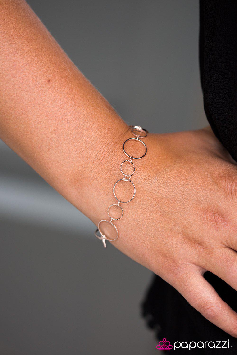 World Of Shimmer Copper Bracelet - Paparazzi Accessories- lightbox - CarasShop.com - Paparazzi Jewelry by Cara Jewels
