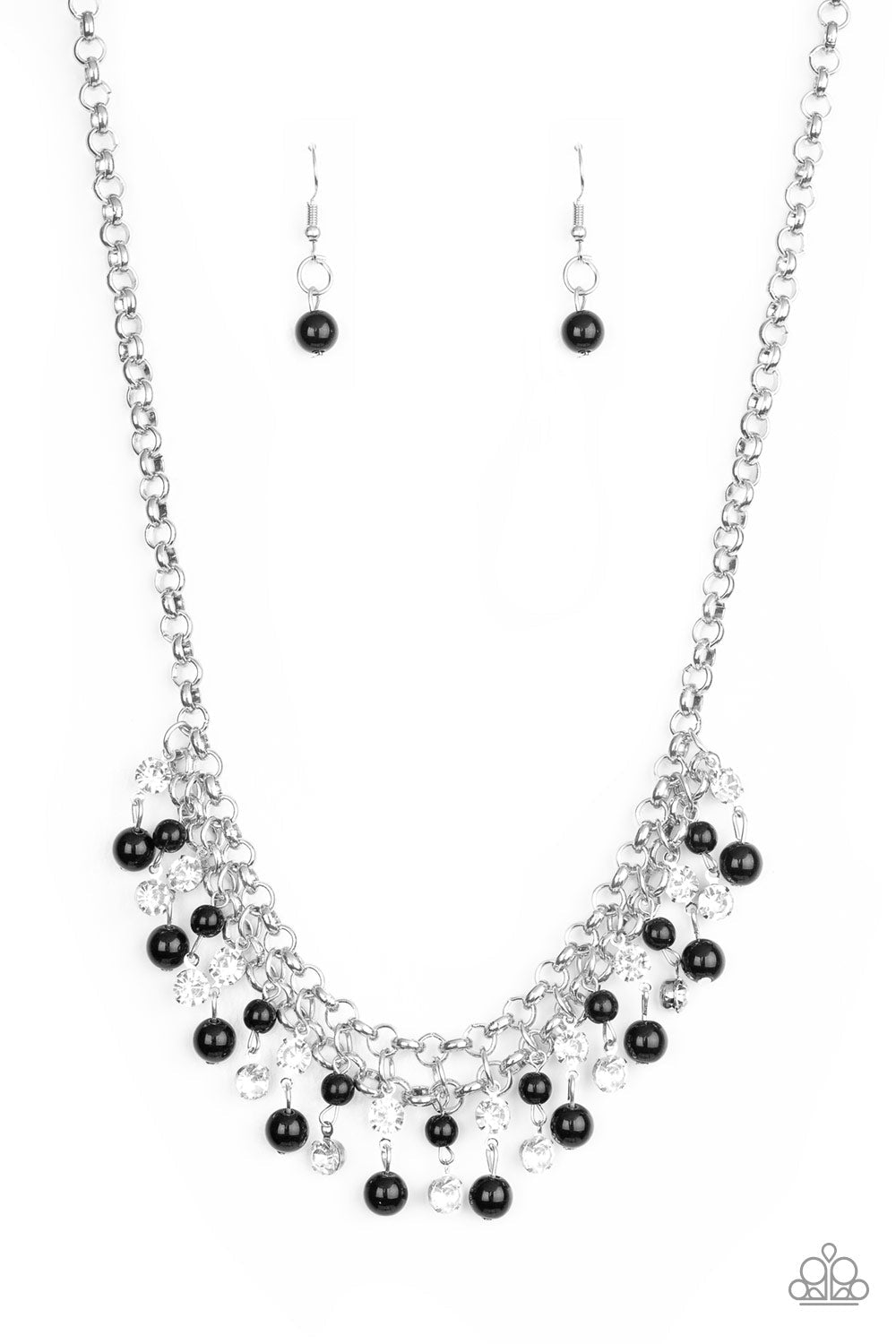 You May Kiss The Bride Black Necklace - Paparazzi Accessories- lightbox - CarasShop.com - Paparazzi Jewelry by Cara Jewels