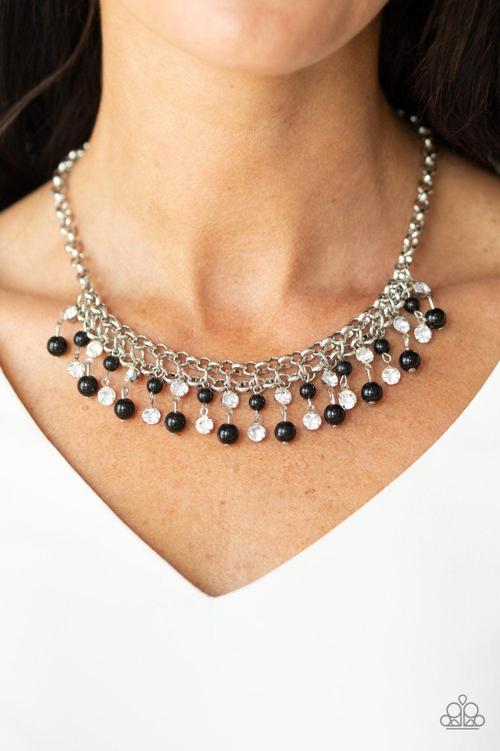 You May Kiss The Bride Black Necklace - Paparazzi Accessories- lightbox - CarasShop.com - Paparazzi Jewelry by Cara Jewels
