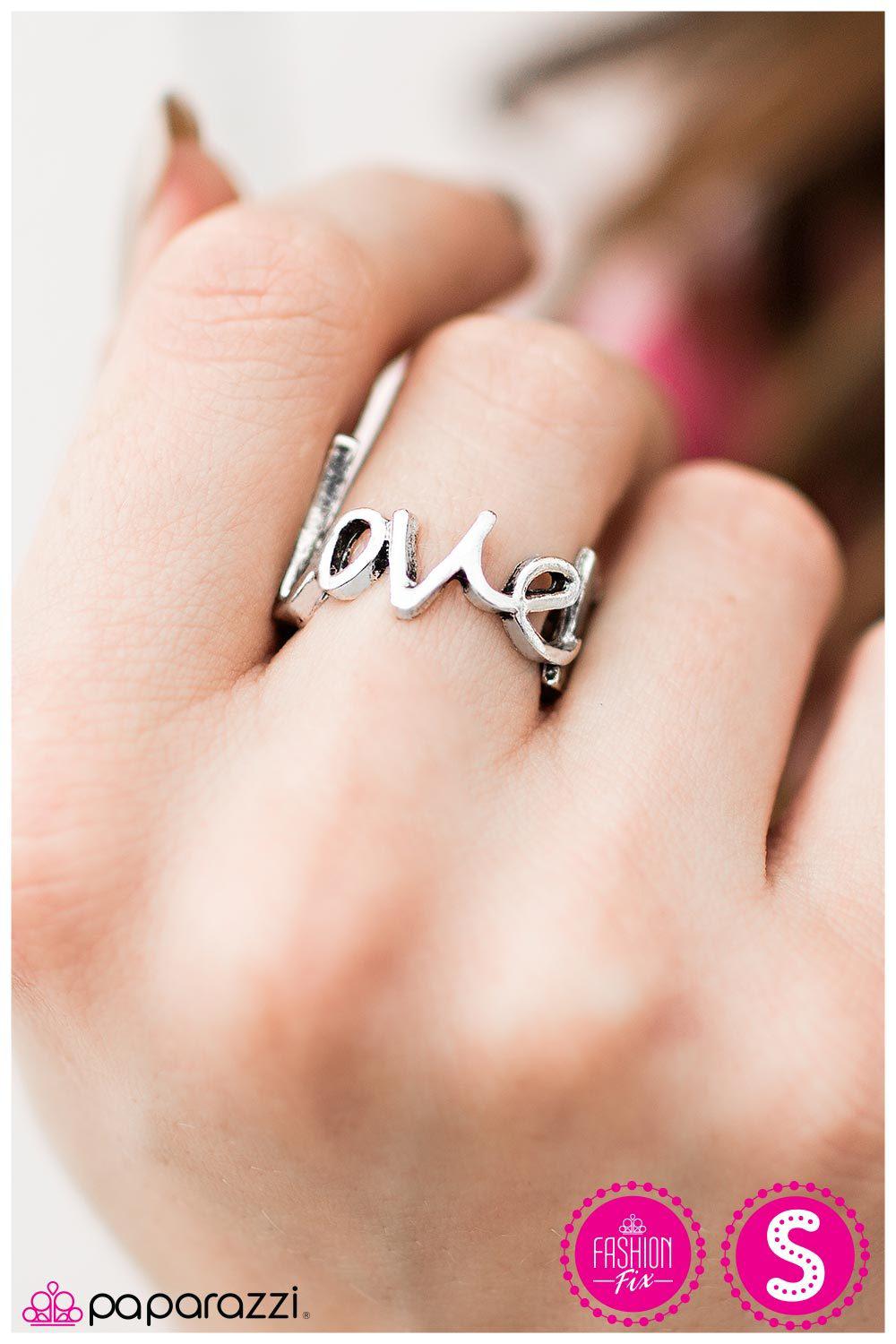 Young Love Silver Ring - Paparazzi Accessories- lightbox - CarasShop.com - Paparazzi Jewelry by Cara Jewels