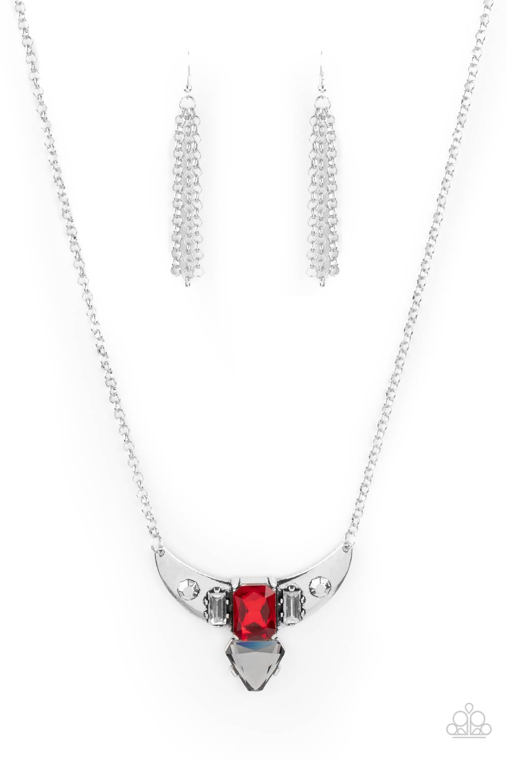 You're the TALISMAN Red Necklace - Paparazzi Accessories- lightbox - CarasShop.com - Paparazzi Jewelry by Cara Jewels